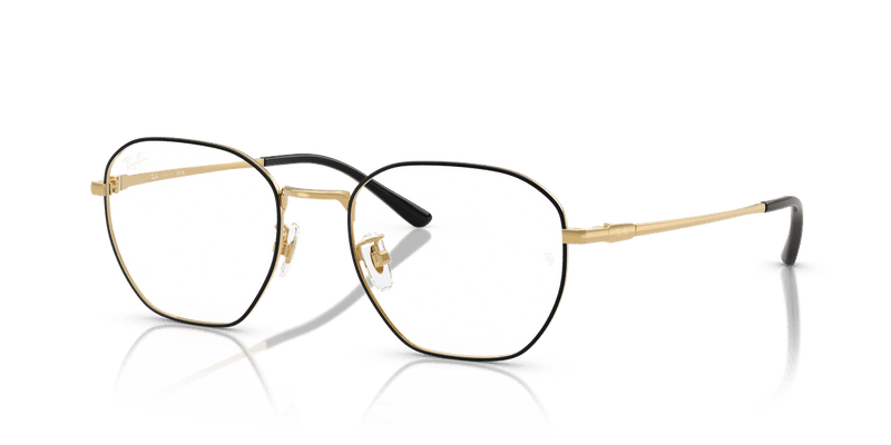 Ray-Ban RX8777D in Black On Gold / Clear - Alternate View