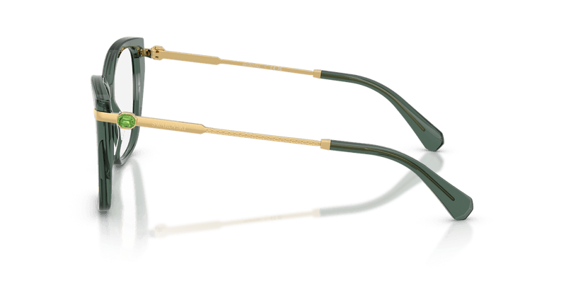 Swarovski SK2060 in Transparent Light Green (1043) - Temple Detail