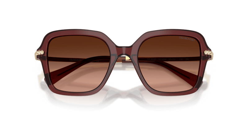Swarovski SK6040 in Transparent Burgundy / Pink Gradient Grey (10735M) - Alternate View