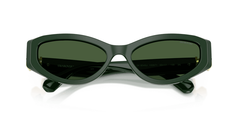 Swarovski SK6045U in Dark Green / Dark Green (102671) - Alternate View