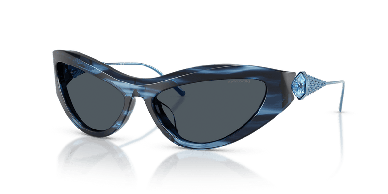 Striped Blue / Dark Grey (109087)