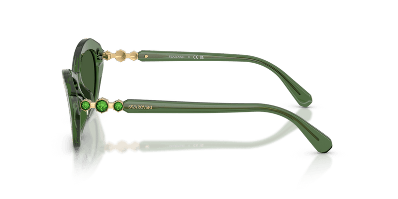 Swarovski SK6048 in Transaprent Green / Dark Green (108571) - Alternate View