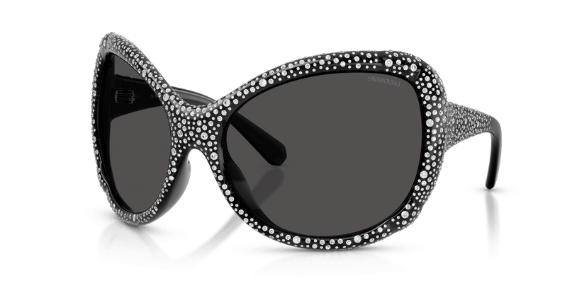 Swarovski SK6052 in Dark Grey / Dark Grey (108787) - Front View