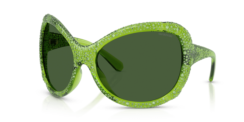 Swarovski SK6052 in Transparent Green / Dark Green (108971) - Alternate View