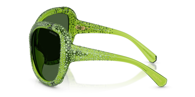 Swarovski SK6052 in Transparent Green / Dark Green (108971) - Alternate View