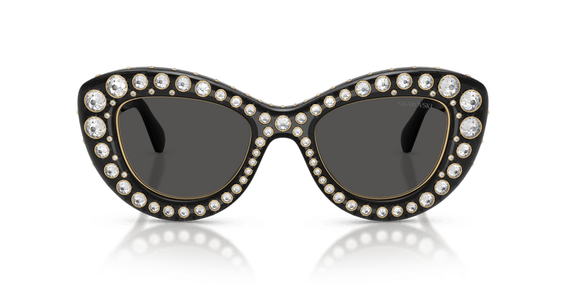Swarovski SK6060 in Transparent Dark Grey / Dark Grey (110487) - Alternate View