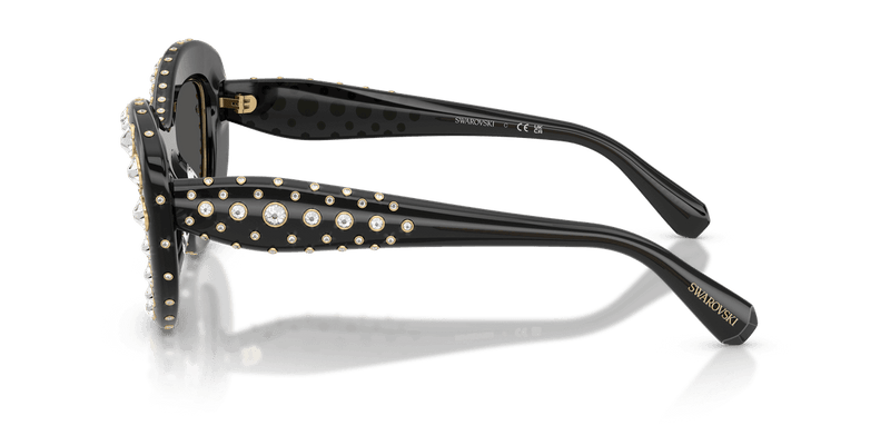 Swarovski SK6060 in Transparent Dark Grey / Dark Grey (110487) - Alternate View