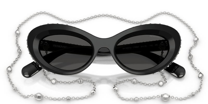 Swarovski SK6061U in Black / Dark Grey (110687) (110687) - Alternate View