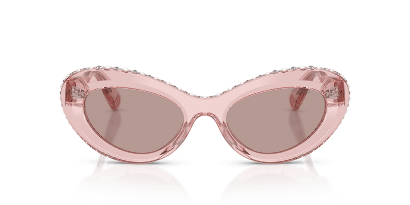 Swarovski SK6061U in Transparent Dark Pink / Light Purple Brown (11057N) - Alternate View