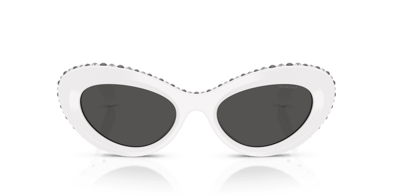 Swarovski SK6061U in White / Dark Grey (105087) - Alternate View