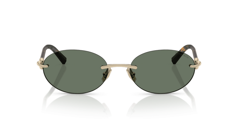 Tiffany & Co. TF3104D in Pale Gold / Dark Green (623882) - Back View