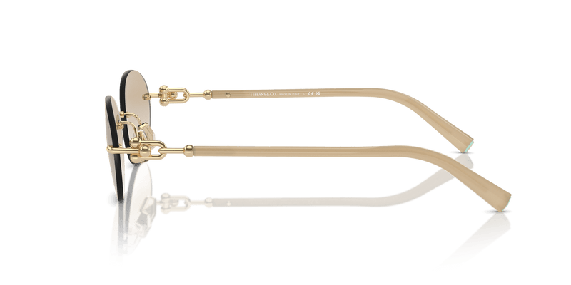 Tiffany & Co. TF3104D in Pale Gold / Grey Gradient (617811) - Alternate View