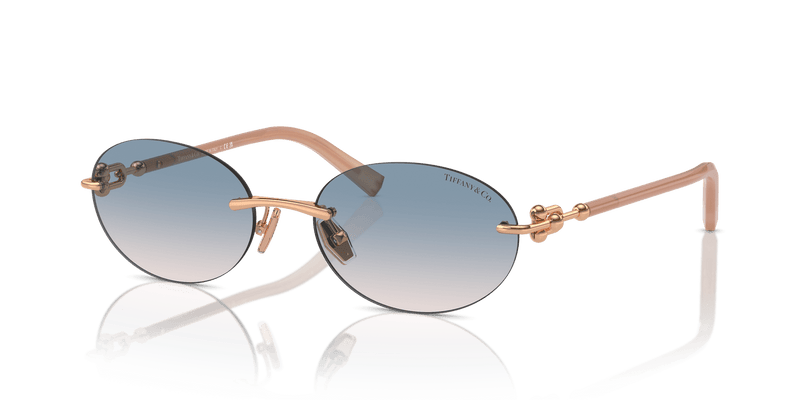 Tiffany & Co. TF3104D in Rose Gold / Light Brown Gradient Blue (621716) - Alternate View
