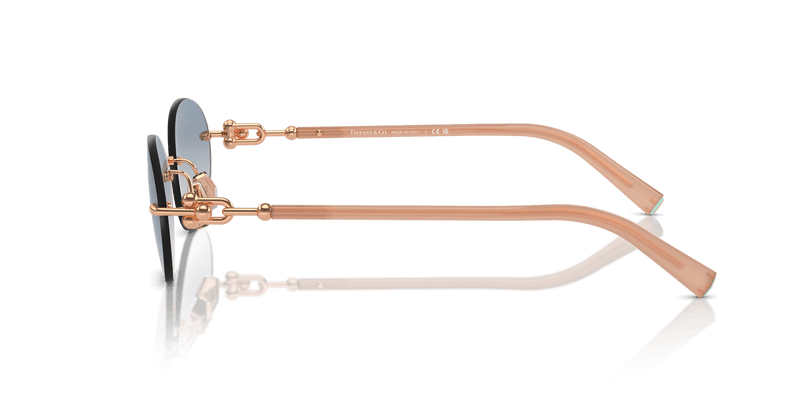 Tiffany & Co. TF3104D in Rose Gold / Light Brown Gradient Blue (621716) - Alternate View