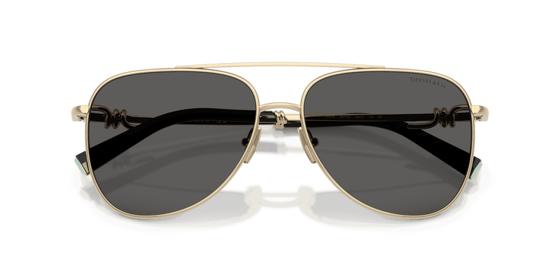 Tiffany & Co. TF3116 in Pale Gold / Dark Grey (6021S4) - Side View
