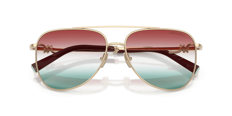 Tiffany & Co. TF3116 in Pale Gold / Gradient Green Bordeaux (6230EL) - Alternate View