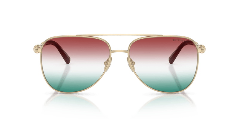 Tiffany & Co. TF3116 in Pale Gold / Gradient Green Bordeaux (6230EL) - Alternate View