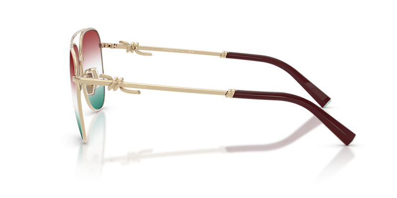 Tiffany & Co. TF3116 in Pale Gold / Gradient Green Bordeaux (6230EL) - Alternate View