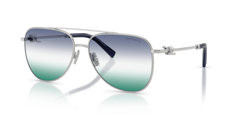 Tiffany & Co. TF3116 in Silver / Green Blue Gradient (62312A) - Alternate View