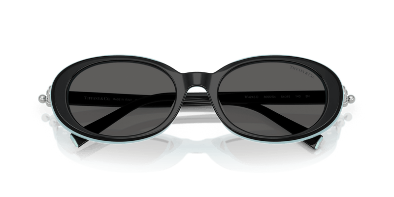 Tiffany & Co. TF4242D in Black On Tiffany Blue / Dark Grey (8055S4) - Alternate View