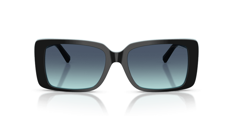 Tiffany & Co. TF4249 in Black On Tiffany Blue / Azure Gradient Blue (80559S) - Back View