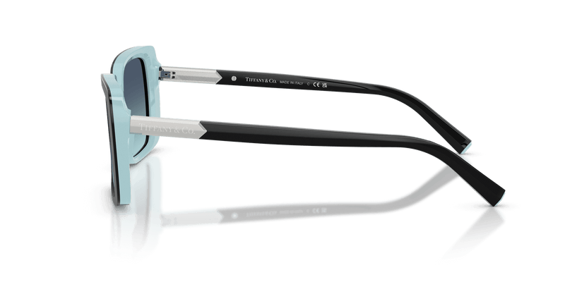 Tiffany & Co. TF4249 in Black On Tiffany Blue / Azure Gradient Blue (80559S) - Temple Detail