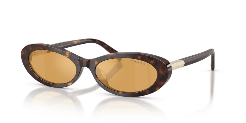 Tiffany & Co. TF4250 in Havana / Light Orange Mirror Silver Internal (801574) - Front View