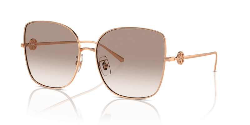Tory Burch TY6106D in Rose Gold / Clear Gradient Light Brown (335313) - Alternate View