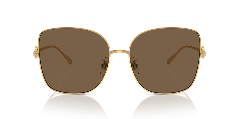 Tory Burch TY6106D in Shiny Gold / Dark Brown (334373) - Alternate View
