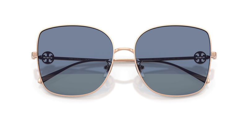Tory Burch TY6106D in Shiny Light Rose Gold / Blue (33584U) - Alternate View