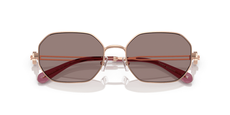Tory Burch TY6113 in Light Rose Gold / Light Brown Purple Mirror (33587N) - Alternate View