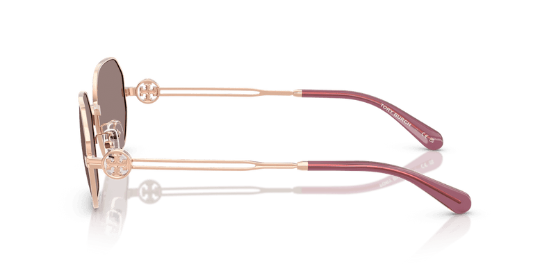 Tory Burch TY6113 in Light Rose Gold / Light Brown Purple Mirror (33587N) - Alternate View
