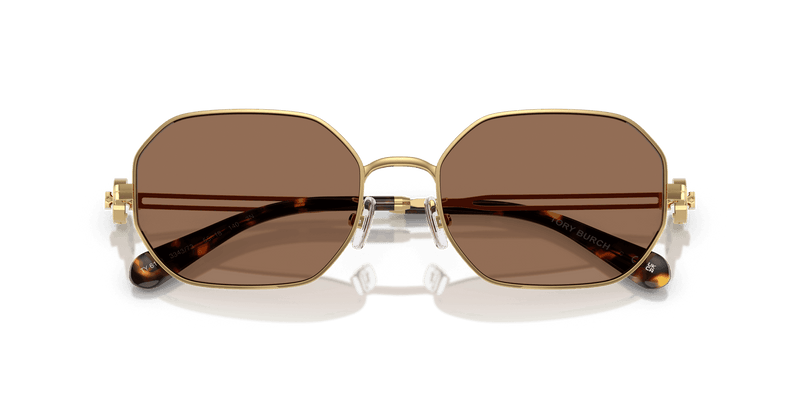 Tory Burch TY6113 in Shiny Gold / Dark Brown (334373) - Alternate View
