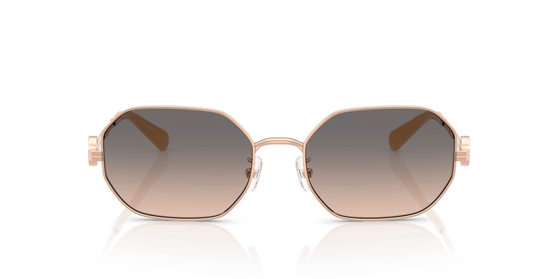 Tory Burch TY6113 in Shiny Light Rose Gold / Light Brown Gradient Grey (3358G9) - Alternate View