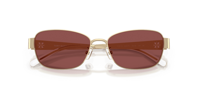 Tory Burch TY6119 in Shiny Light Gold / Dark Violet (334675) - Alternate View