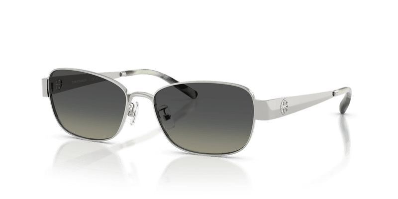 Tory Burch TY6119 in Silver / Light Grey Gradient Dark Grey (327411) - Front View