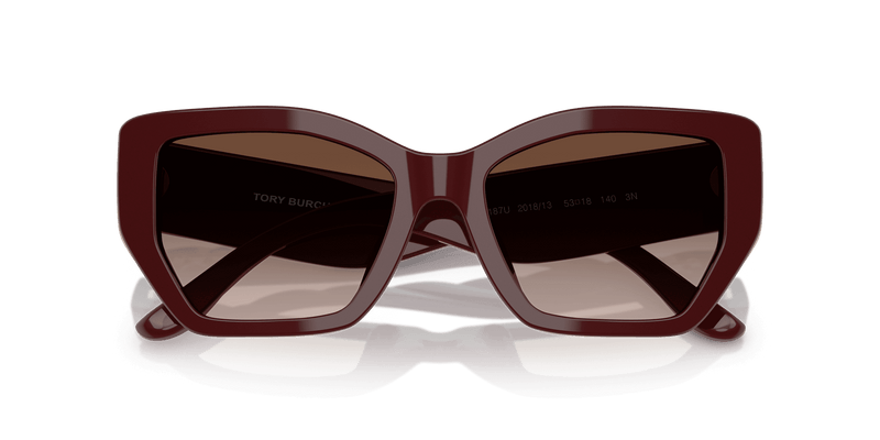 Tory Burch TY7187U in Berry Red / Brown Gradient (201813) - Alternate View