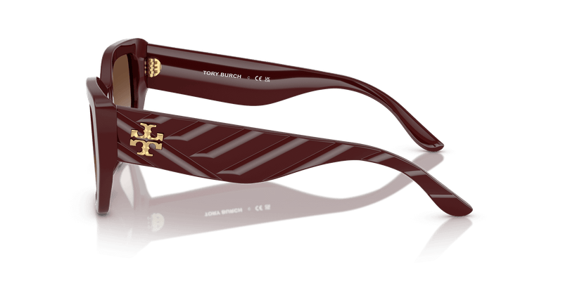 Tory Burch TY7187U in Berry Red / Brown Gradient (201813) - Alternate View