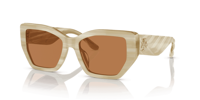 Tory Burch TY7187U in Ivory Horn / Brown (189073) - Alternate View