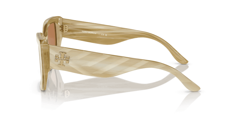 Tory Burch TY7187U in Ivory Horn / Brown (189073) - Alternate View