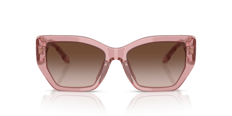 Tory Burch TY7187U in Transparent Light Pink / Brown Gradient (202113) - Back View