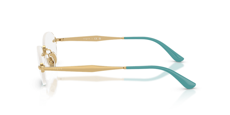 Vogue Eyewear VO4343 in Gold / Demo Lens - Side View