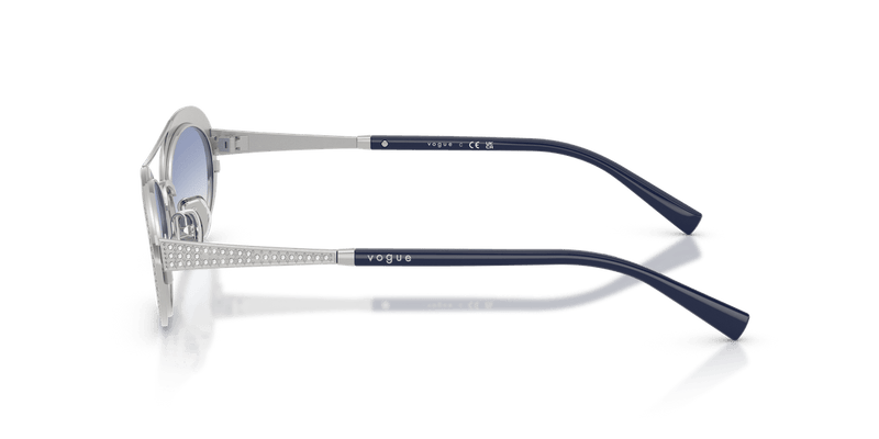 Vogue Eyewear VO4348SB in Silver / Clear Gradient Blue - Side View