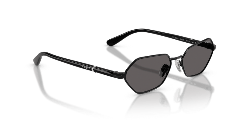 Vogue Eyewear VO4349S in Black / Black Smoke - Temple Detail