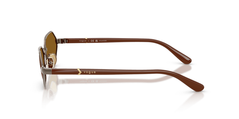 Vogue Eyewear VO4349S in Light Brown / Dark Brown Polarized - Alternate View