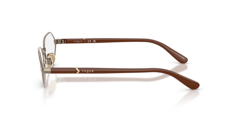 Vogue Eyewear VO4350 in Light Brown / Demo Lens - Side View