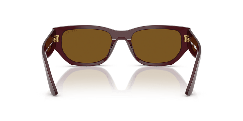 Vogue Eyewear VO5586S in Full Bordeaux / Dark Brown Polarized - Back View