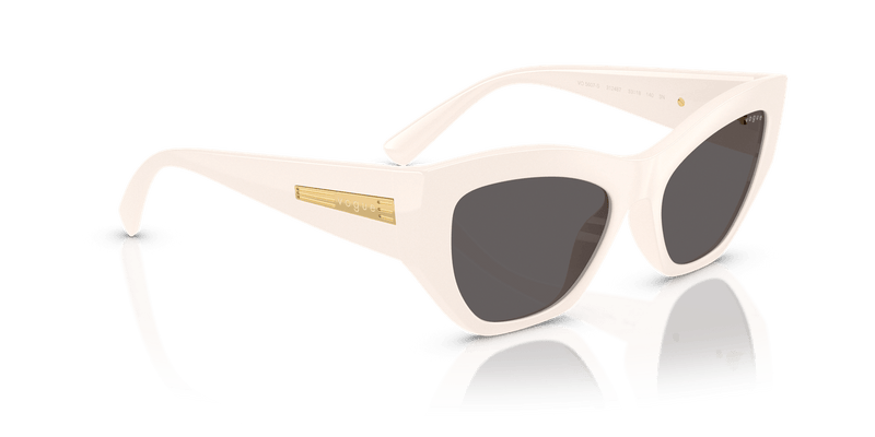 Vogue Eyewear VO5607S in Full Ivory / Black Smoke - Alternate View