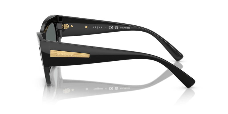 Vogue Eyewear VO5607S in Black / Dark Grey Polarized - Alternate View