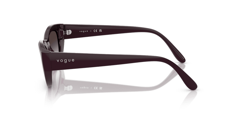 Vogue Eyewear VO5616S in Full Bordeaux / Grey Gradient - Side View